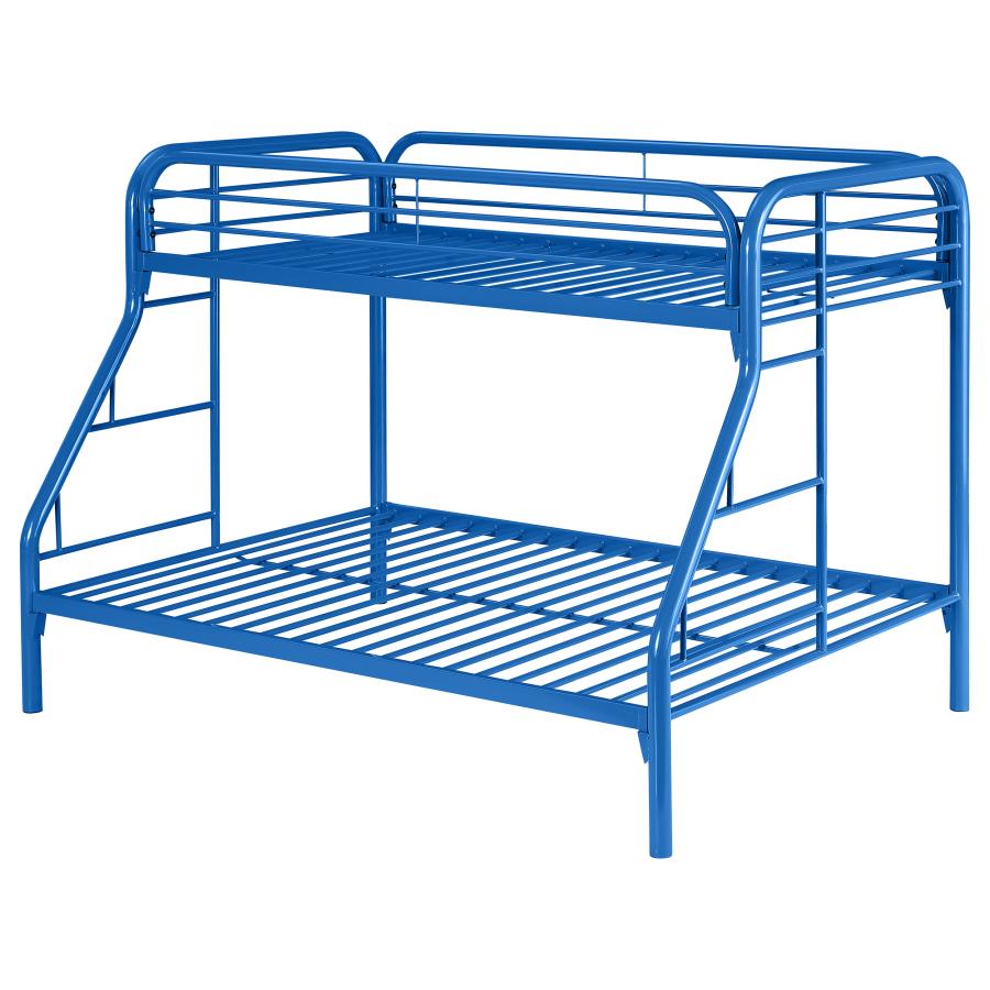 Morgan Blue Twin / Full Bunk Bed - furniture place usa