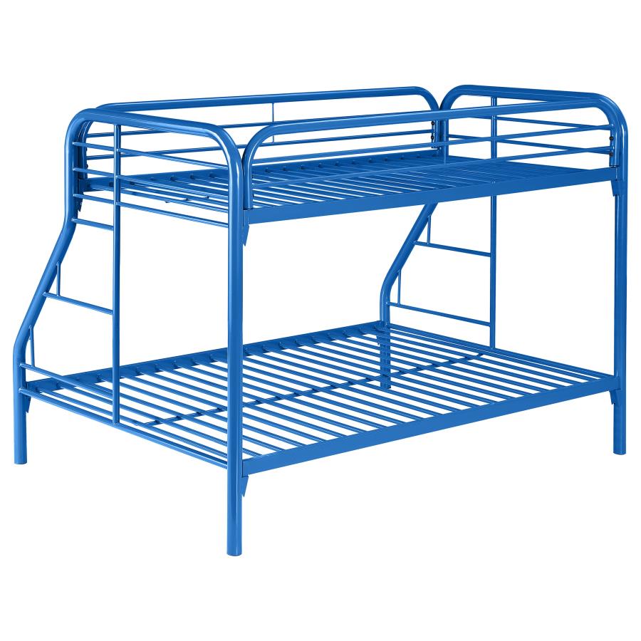 Morgan Blue Twin / Full Bunk Bed - furniture place usa