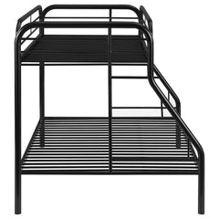 Morgan Black Twin / Full Bunk Bed - furniture place usa