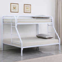 Morgan White Twin / Full Bunk Bed - furniture place usa