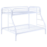 Morgan White Twin / Full Bunk Bed - furniture place usa
