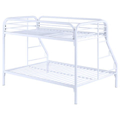 Morgan White Twin / Full Bunk Bed - furniture place usa