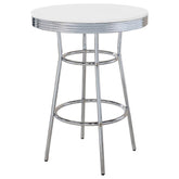 Theodore White Bar Table - furniture place usa