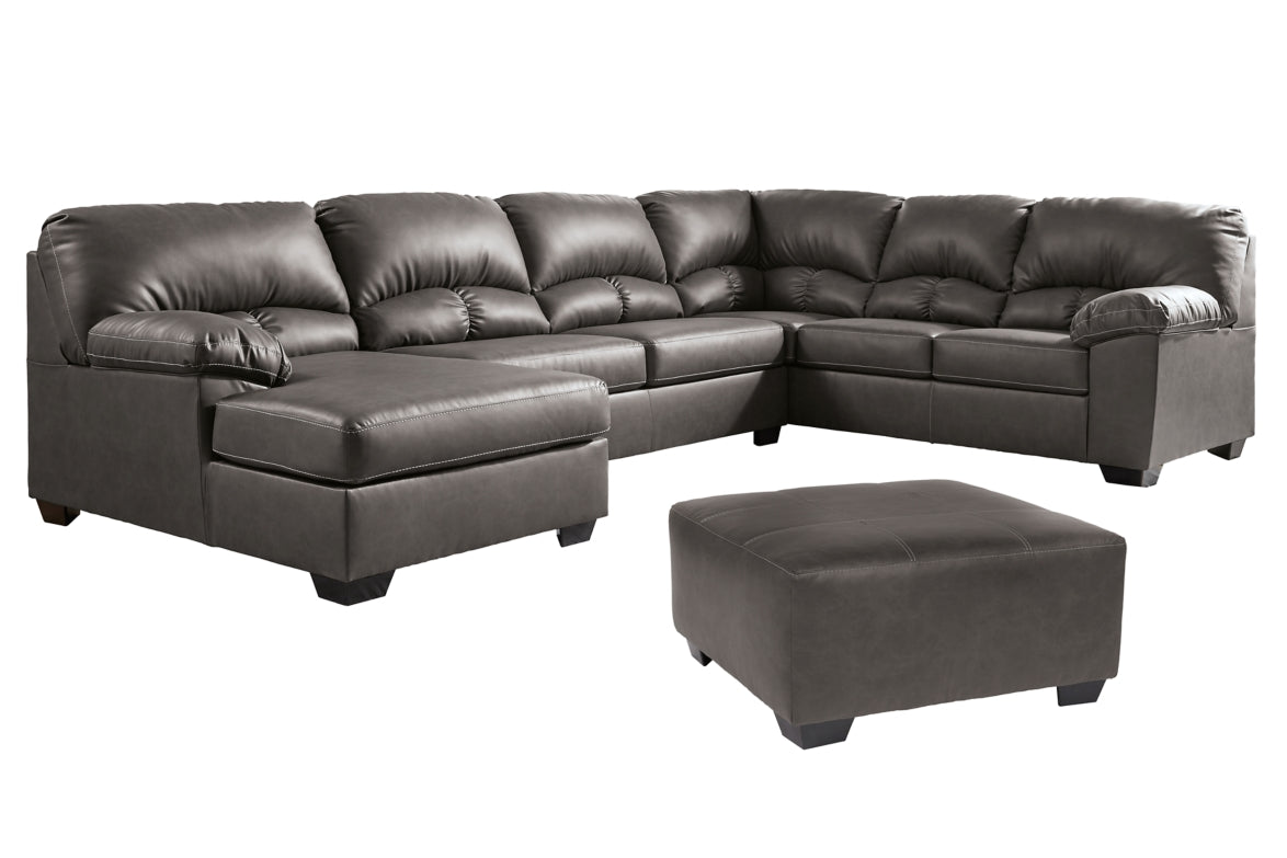 Aberton 3-Piece Sectional with Ottoman - PKG007283 - furniture place usa