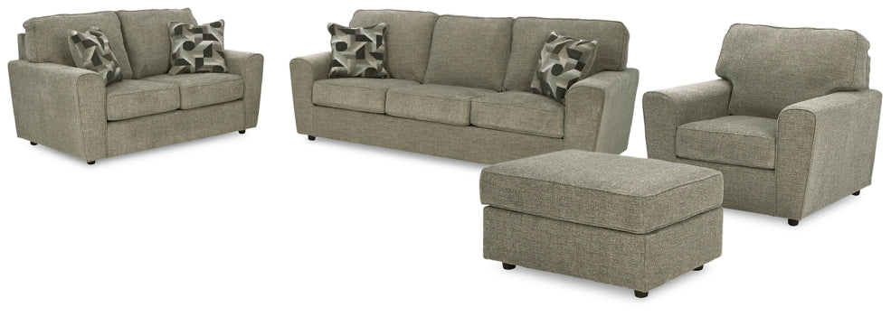 Cascilla Sofa, Loveseat, Chair and Ottoman - furniture place usa