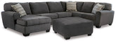 Ambee 3-Piece Sectional with Ottoman - PKG010934 - furniture place usa