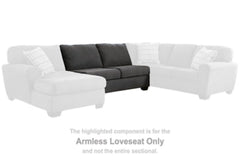 Ambee Armless Loveseat - furniture place usa
