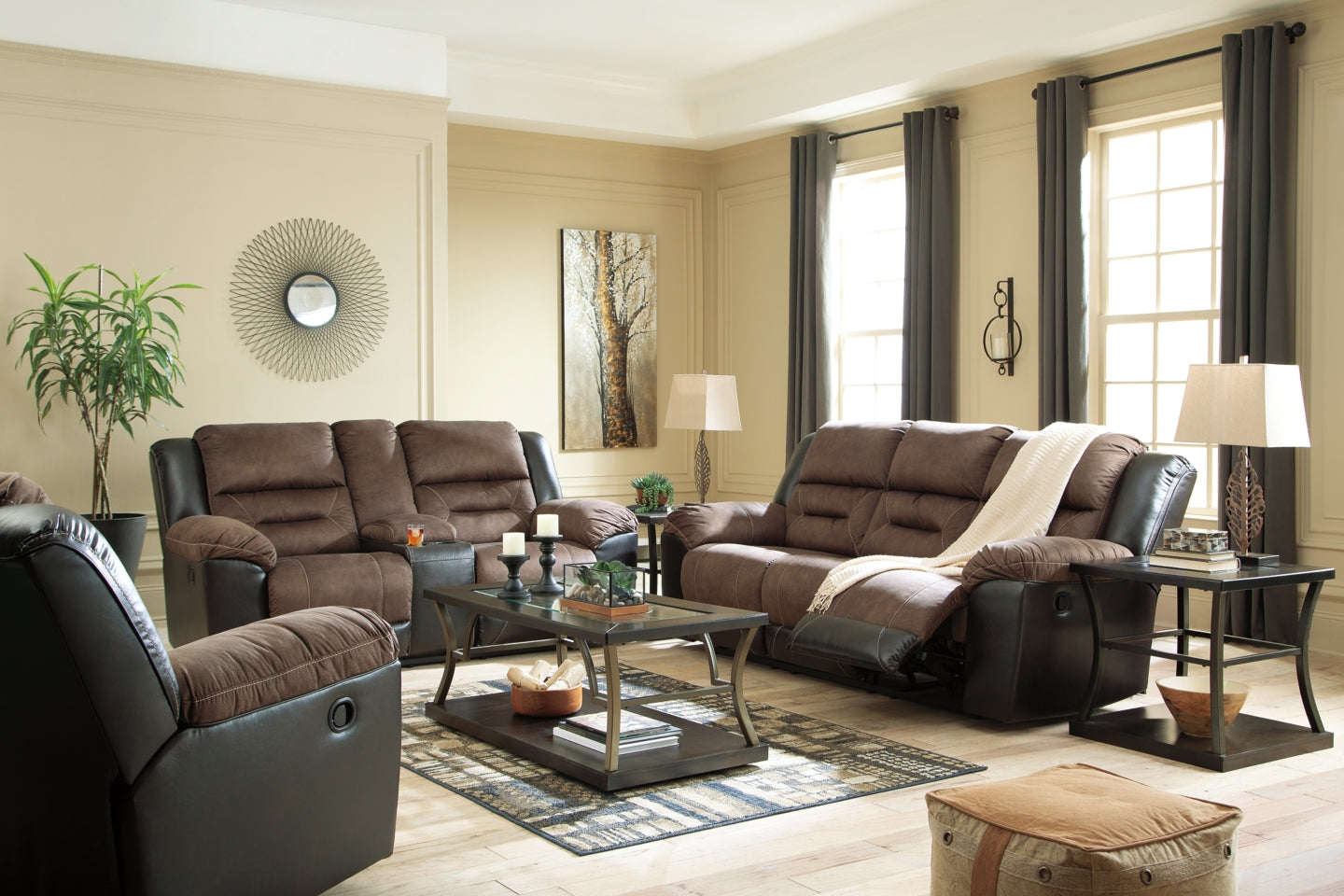 Earhart Sofa, Loveseat and Recliner - furniture place usa