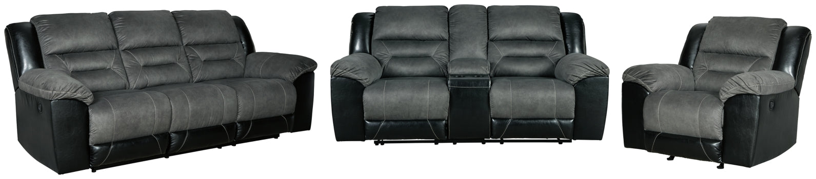 Earhart Sofa, Loveseat and Recliner - furniture place usa
