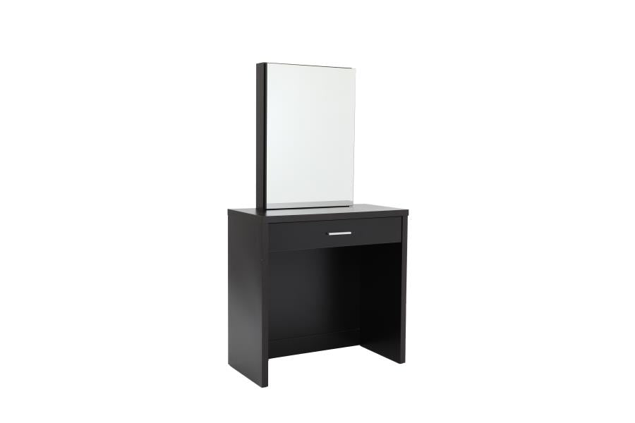 Harvey Brown Vanity Table & Mirror - furniture place usa