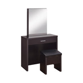 Harvey Brown Vanity Table & Mirror - furniture place usa