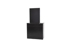 Harvey Brown Vanity Table & Mirror - furniture place usa