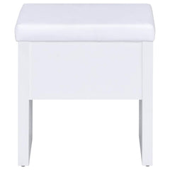 Harvey White Vanity Table & Mirror - furniture place usa