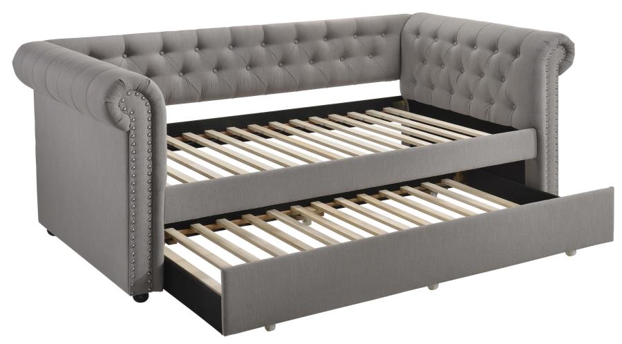 Kepner Grey Twin Daybed W/ Trundle - furniture place usa