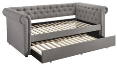 Kepner Grey Twin Daybed W/ Trundle - furniture place usa