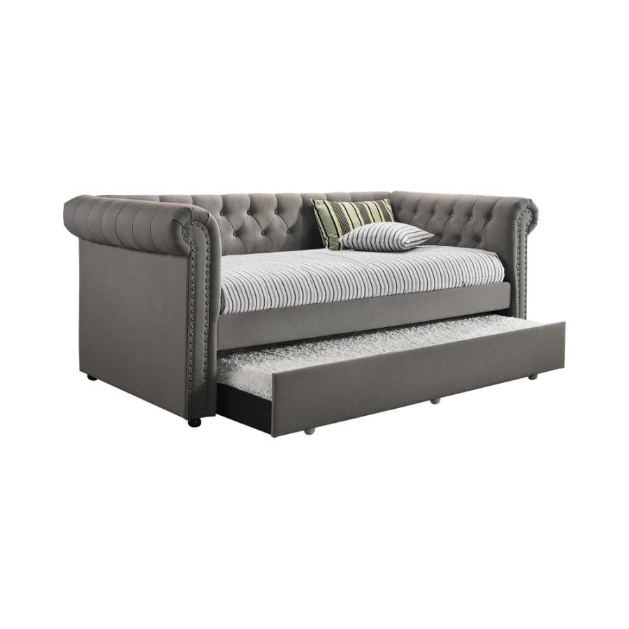 Kepner Grey Twin Daybed W/ Trundle - furniture place usa