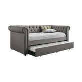 Kepner Grey Twin Daybed W/ Trundle - furniture place usa