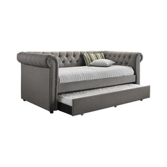 Kepner Grey Twin Daybed W/ Trundle - furniture place usa
