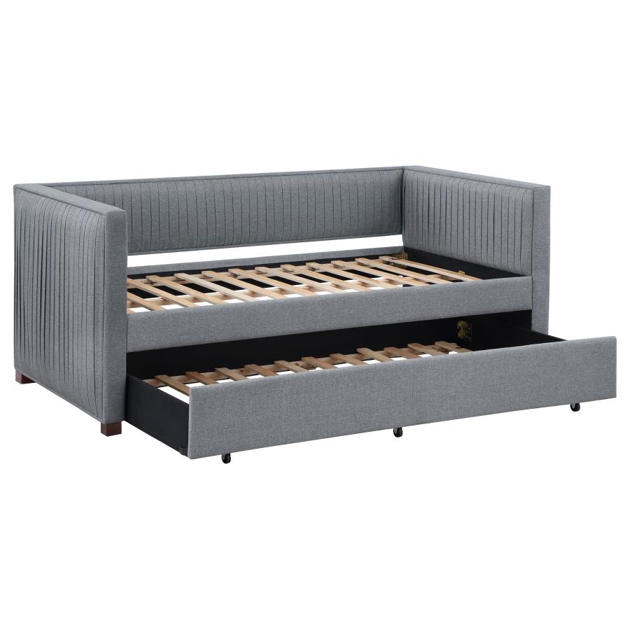 Brodie Grey Twin Daybed W/ Trundle - furniture place usa