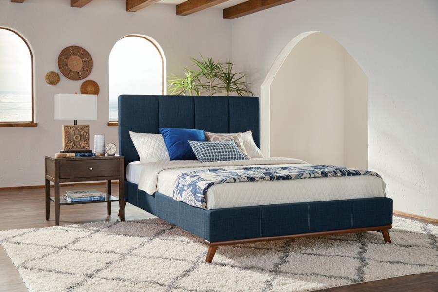 Charity Blue Queen Bed - furniture place usa