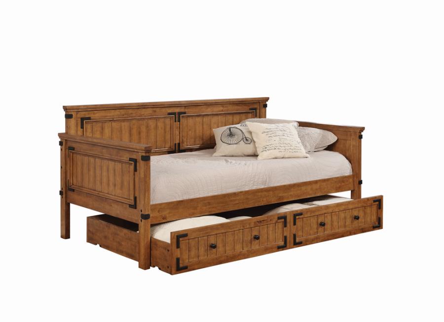 Oakdale Brown Twin Daybed - furniture place usa