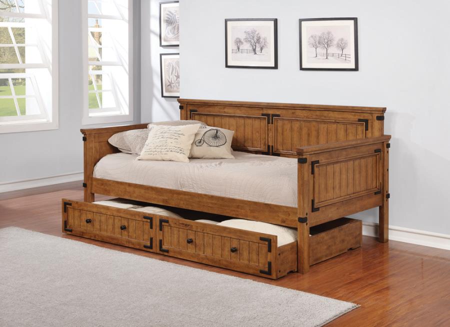 Oakdale Brown Twin Daybed - furniture place usa