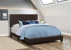 Dorian Brown Queen Bed - furniture place usa