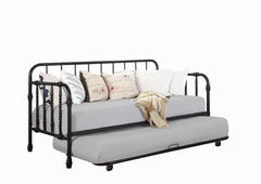Marina Black Twin Daybed W/ Trundle - furniture place usa