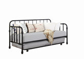 Marina Black Twin Daybed W/ Trundle - furniture place usa