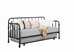 Marina Black Twin Daybed W/ Trundle - furniture place usa