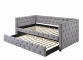 Mockern Grey Twin Daybed W/ Trundle - furniture place usa