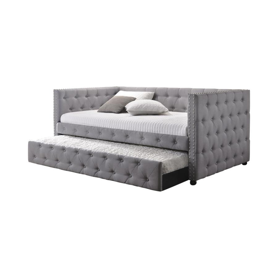 Mockern Grey Twin Daybed W/ Trundle - furniture place usa