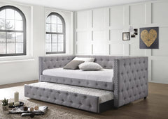 Mockern Grey Twin Daybed W/ Trundle - furniture place usa