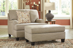 Almanza Chair and Ottoman - furniture place usa