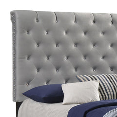 Warner Grey Eastern King Bed - furniture place usa