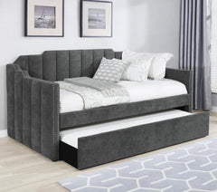 Kingston Grey Twin Daybed W/ Trundle - furniture place usa