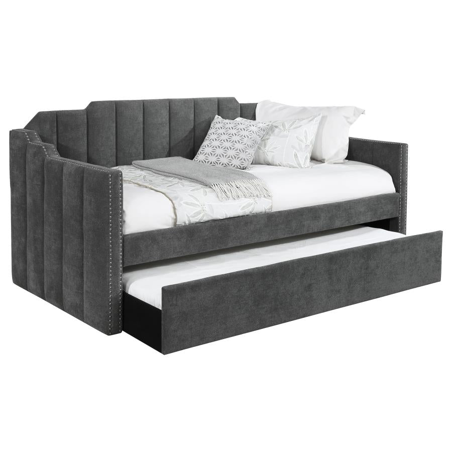 Kingston Grey Twin Daybed W/ Trundle - furniture place usa