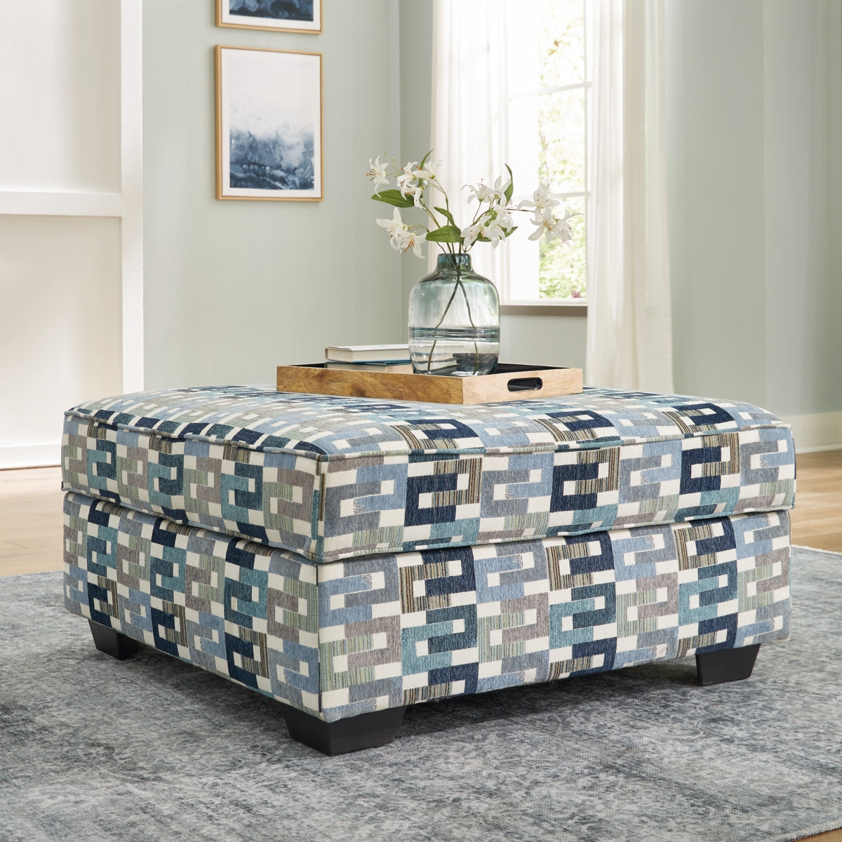 Valerano Ottoman With Storage - furniture place usa