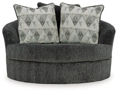 Biddeford Oversized Swivel Accent Chair - furniture place usa