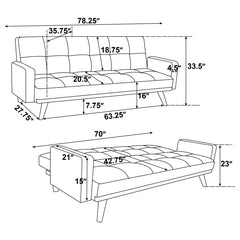 Kourtney Green Sofa Bed - furniture place usa