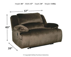 Clonmel Oversized Power Recliner - furniture place usa