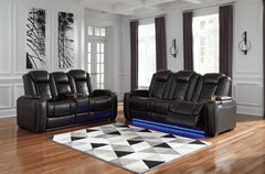 Party Time Reclining Sofa and Loveseat - furniture place usa