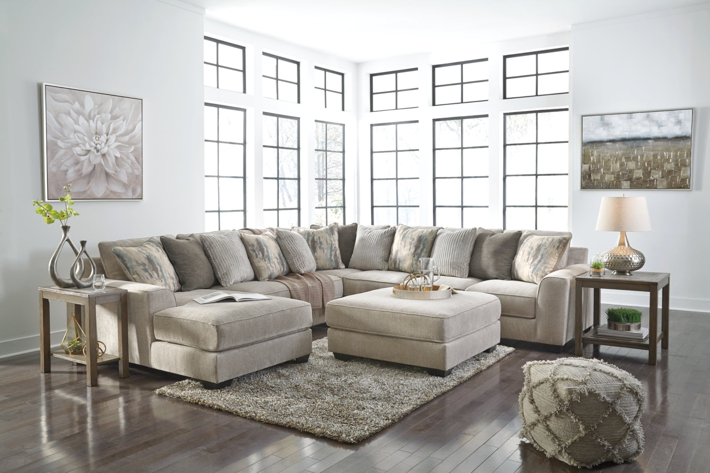 Ardsley 4-Piece Sectional with Ottoman - PKG001211 - furniture place usa