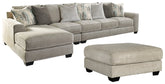 Ardsley 3-Piece Sectional with Ottoman - PKG001215 - furniture place usa