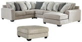 Ardsley 4-Piece Sectional with Ottoman - PKG001221 - furniture place usa