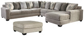 Ardsley 4-Piece Sectional with Ottoman - PKG001212 - furniture place usa