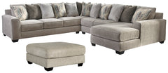 Ardsley 4-Piece Sectional with Ottoman - PKG001212 - furniture place usa