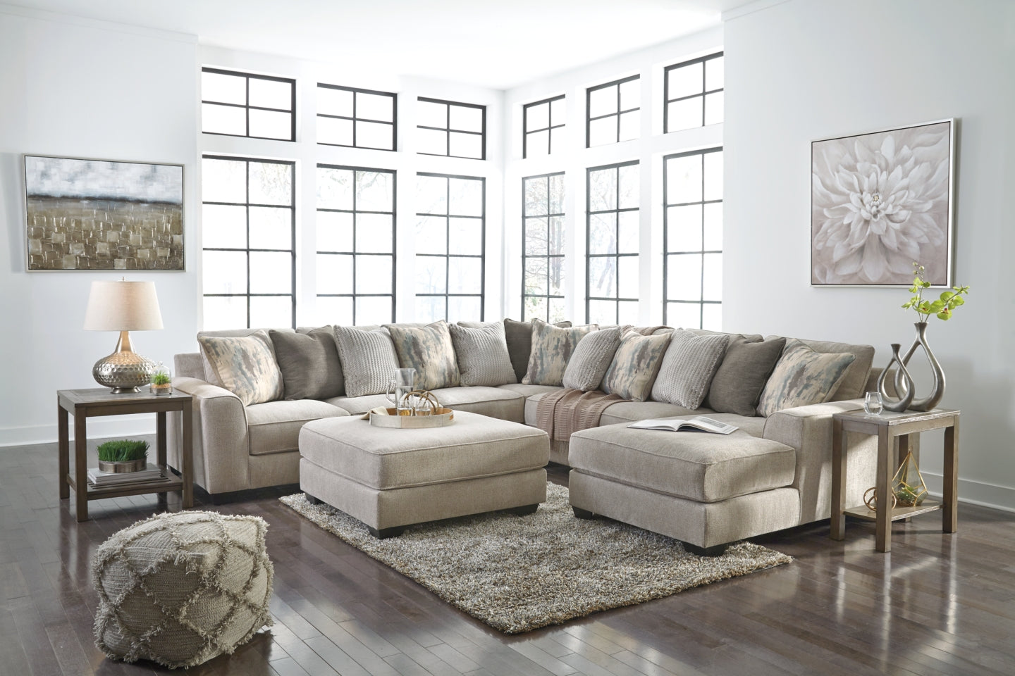 Ardsley 4-Piece Sectional with Ottoman - PKG001212 - furniture place usa
