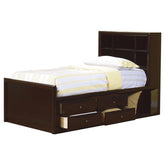 Phoenix Brown Twin Storage Bed - furniture place usa