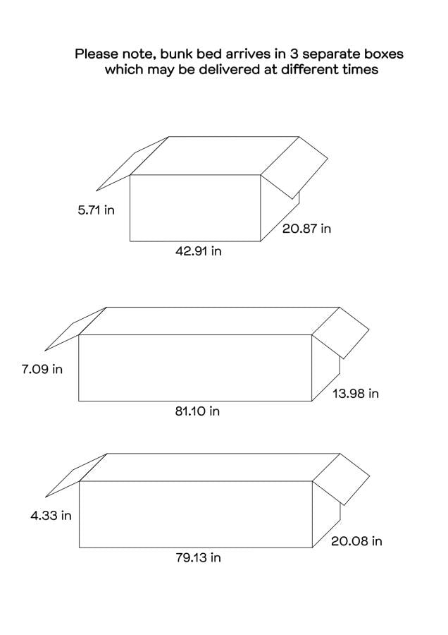 Ryder Grey Twin / Full Bunk Bed - furniture place usa